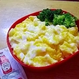 レンジで簡単☆１０分で作れるオムライス弁当